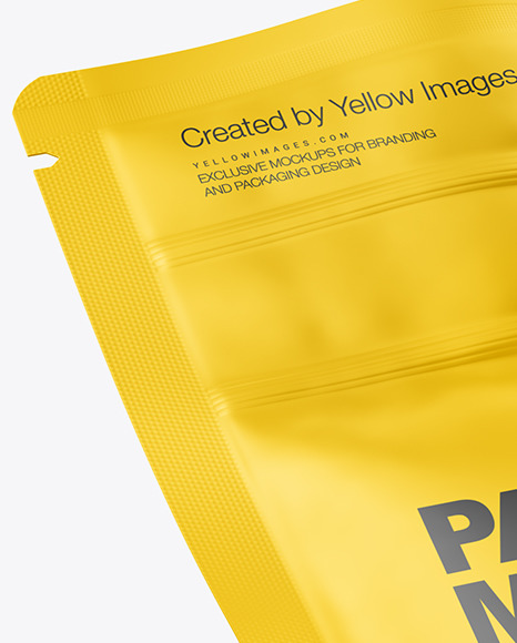 Matte Pouch Mockup PSD #2