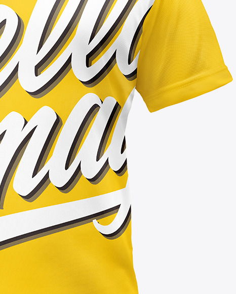 T Shirt with V neck Mockup   Front View PSD #7