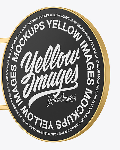 Metallic Signboard Mockup PSD #1