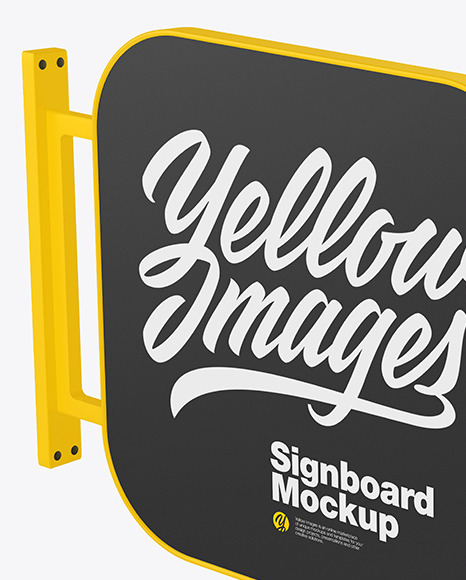 Signboard Mockup PSD #2