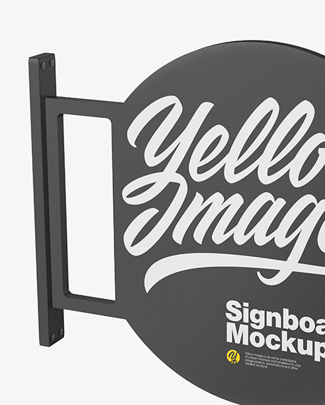 Signboard Mockup PSD #3