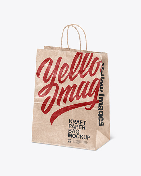 Kraft Paper Shopping Bag Mockup
