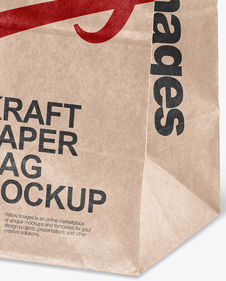 Kraft Paper Shopping Bag Mockup PSD #7
