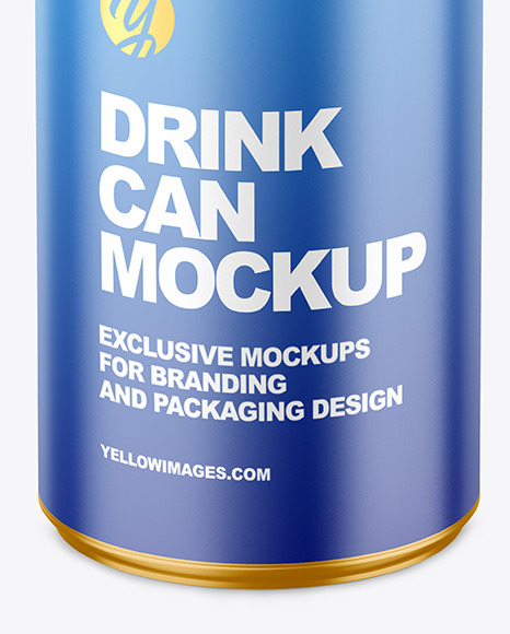 150ml Metallic Drink Can w  Matte Finish Mockup PSD #6