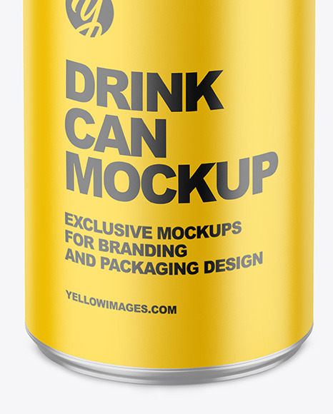 150ml Metallic Drink Can w  Matte Finish Mockup PSD #5