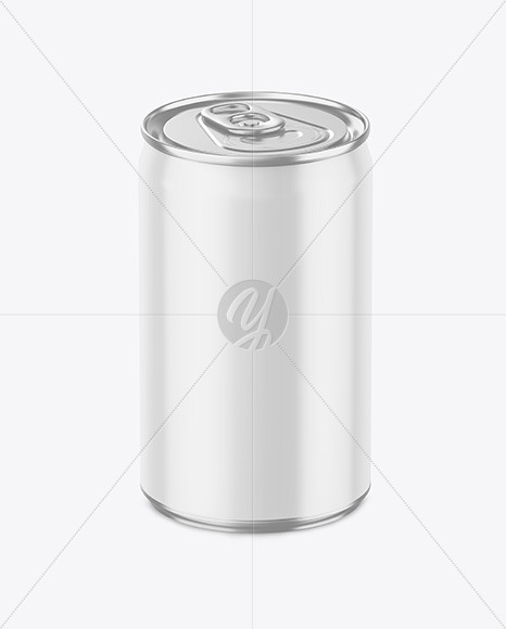 150ml Metallic Drink Can w  Glossy Finish Mockup PSD #1