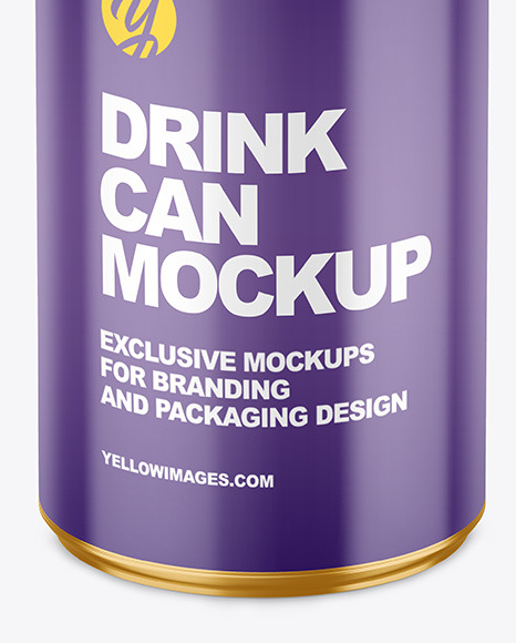 150ml Metallic Drink Can w  Glossy Finish Mockup PSD #5