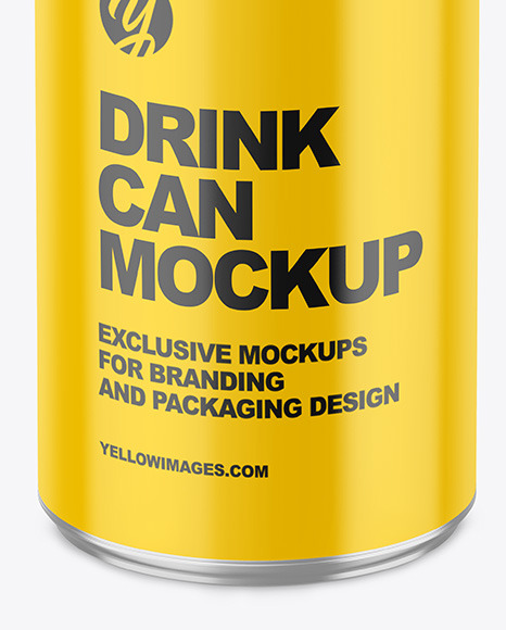 150ml Metallic Drink Can w  Glossy Finish Mockup PSD #7