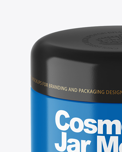 Glossy Cosmetic Jar Mockup PSD #1