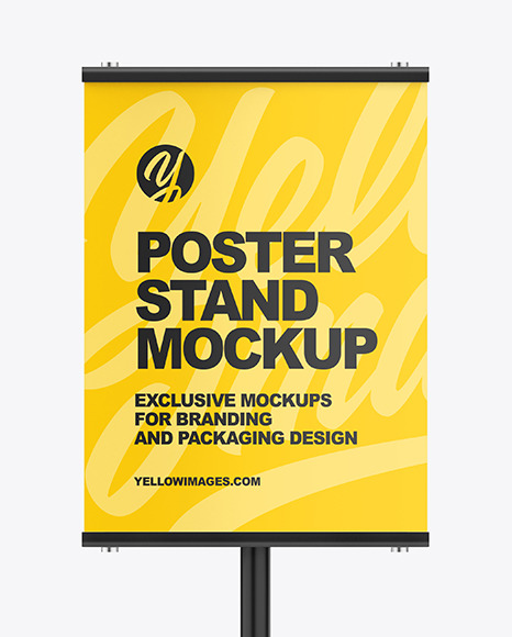 Poster Stand Mockup PSD #2