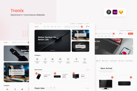 Tronix - Clean Electronic E-Commerce Website