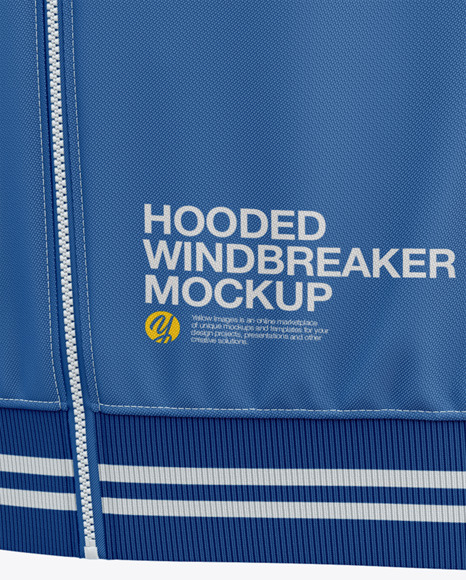Hooded Windbreaker Mockup outdoor 11955