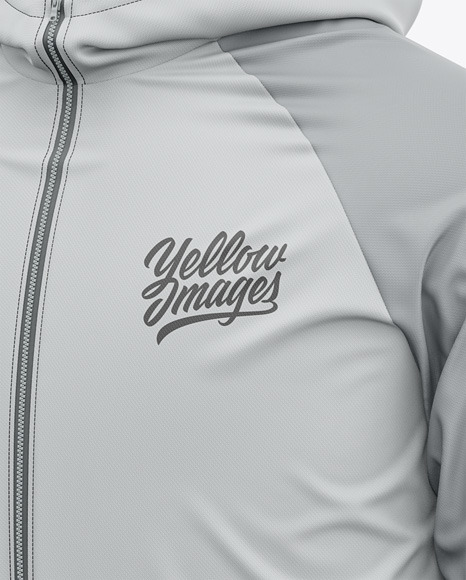 Hooded Windbreaker Mockup hood 11951