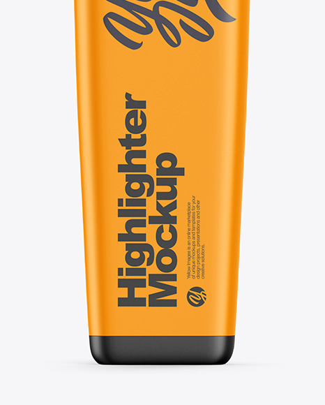 Opened Highlighter Pen Mockup PSD #1