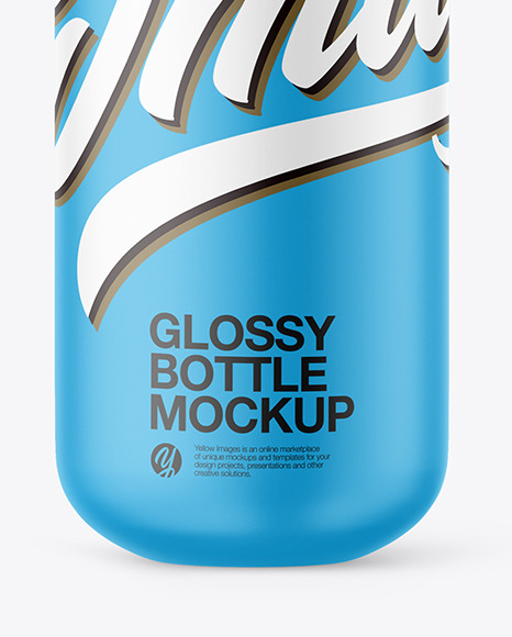 Matte Bottle Mockup PSD #1