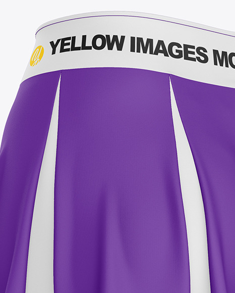 Cheerleader Costume Mockup – Back Half Side View PSD #6