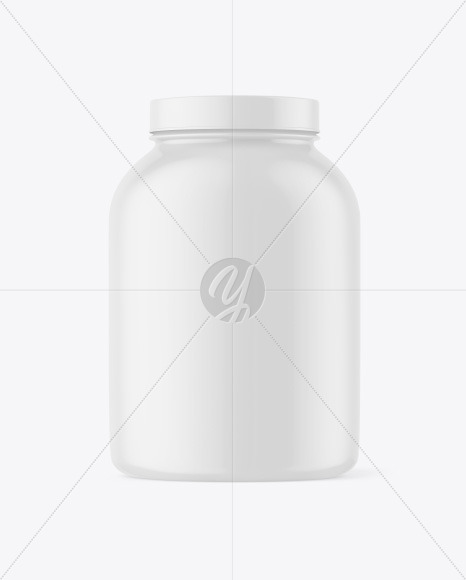 Matte Plastic Jar Mockup PSD #1