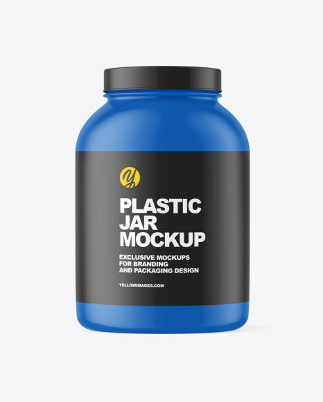 Matte Plastic Jar Mockup PSD #2