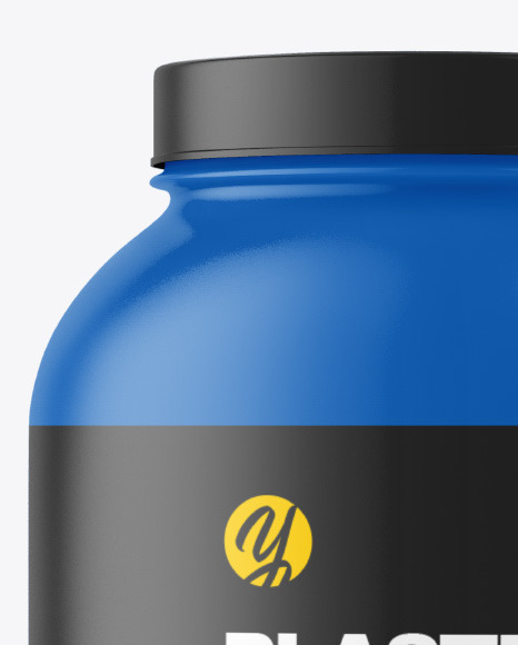 Matte Plastic Jar Mockup PSD #3