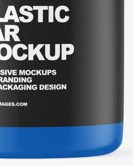 Matte Plastic Jar Mockup PSD #4