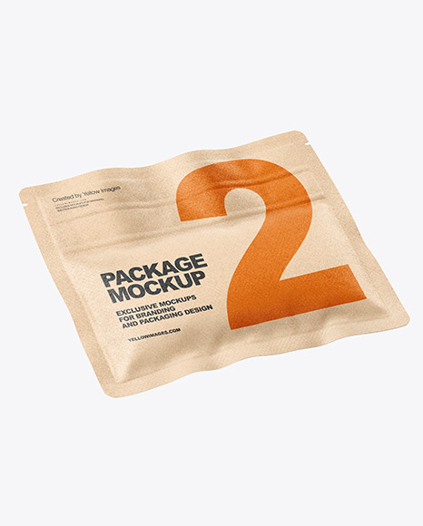 Matte Kraft Pouch Mockup