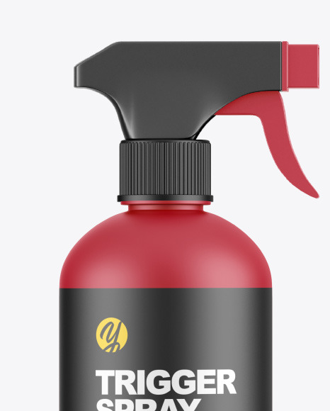 Trigger Spray Bottle Mockup PSD #2