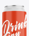 Three Aluminium Drink Cans With Matte Finish Mockup