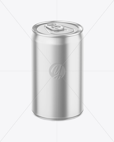 150ml Matte Metallic Drink Can Mockup PSD #3