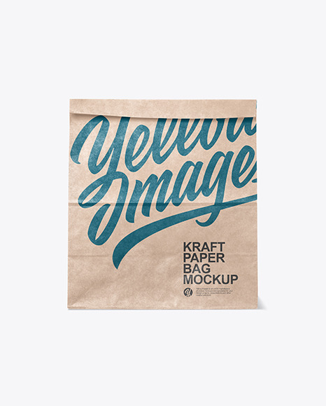 Kraft Paper Shopping Bag Mockup PSD #2