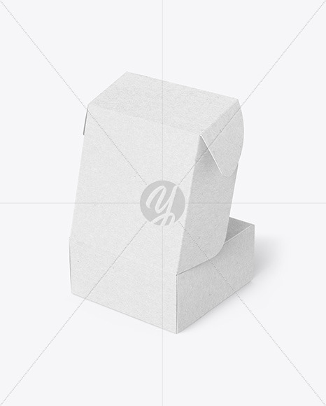 Opened Kraft Paper Mailing Box Mockup PSD #3