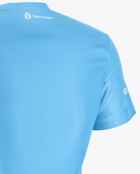 Medical Shirt Mockup   Back Half Side View PSD #6