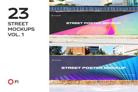 Street mockup template bundle vol.1