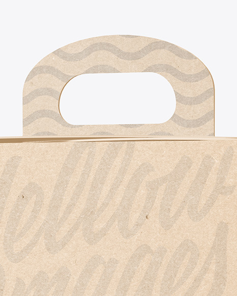 Kraft Paper Box Mockup PSD #6