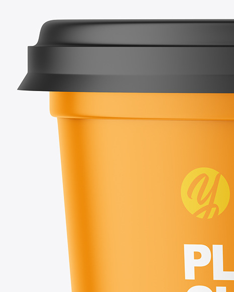 Matte Plastic Cup Mockup PSD #2