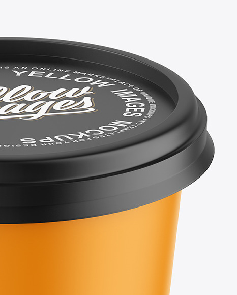 Matte Plastic Cup Mockup PSD #1