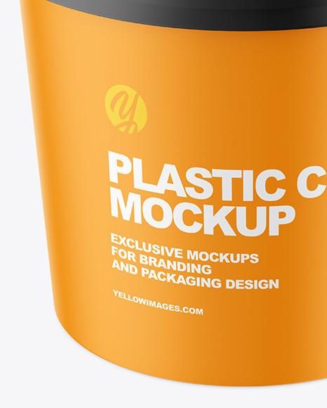 Matte Plastic Cup Mockup PSD #6