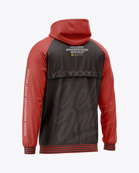 Hooded Windbreaker Mockup outwear 11912