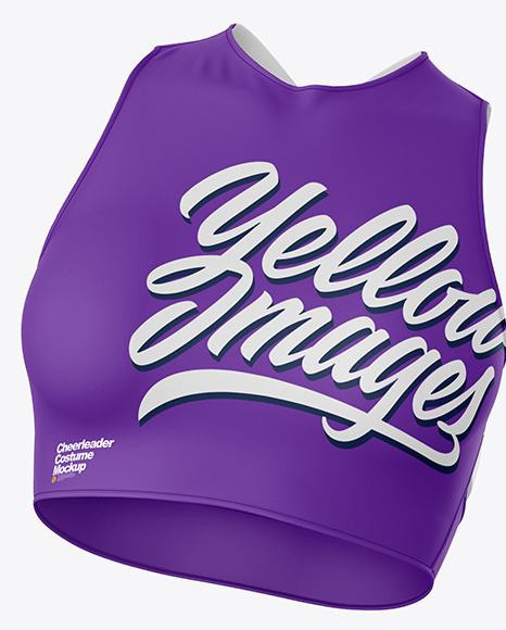 Cheerleader Costume Mockup – Front View PSD #2