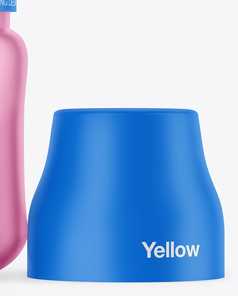 Matte Metallic Baby Bottle Mockup PSD #7