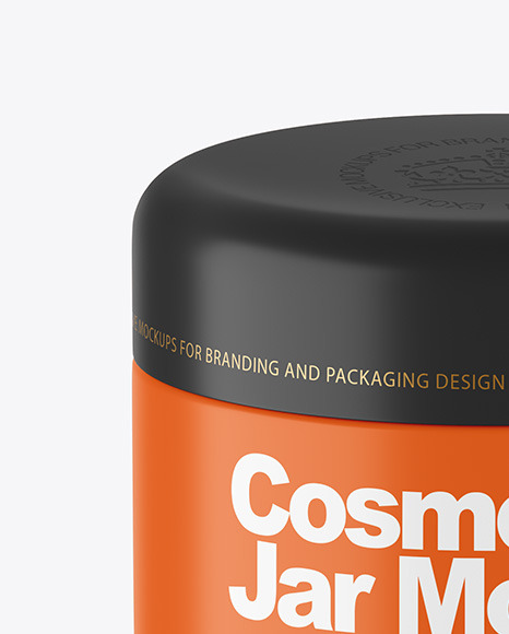 Matte Cosmetic Jar Mockup gel 89113
