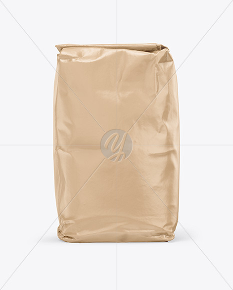 Glossy Kraft Bag Mockup PSD #3