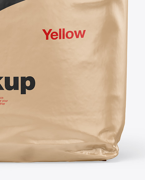Glossy Kraft Bag Mockup PSD #7