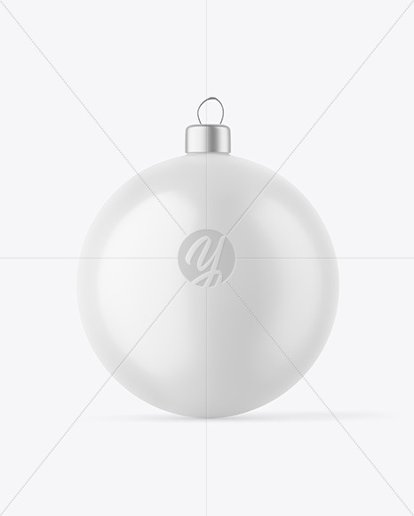 Matte Christmas Ball Mockup PSD #3