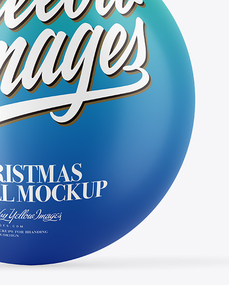 Matte Christmas Ball Mockup PSD #1