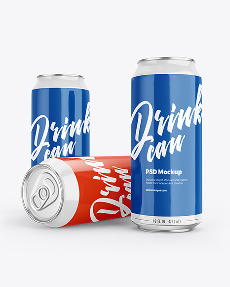 500ml Aluminium Can Mockup