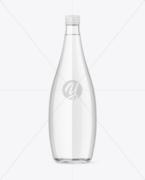 Clear Glass Bottle Mockup PSD #1