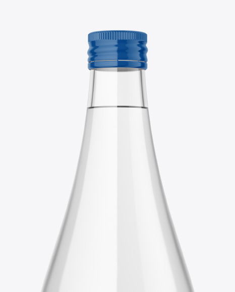 Clear Glass Bottle Mockup PSD #3