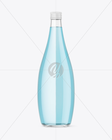 Clear Glass Bottle w  Color Liquid Mockup PSD #3
