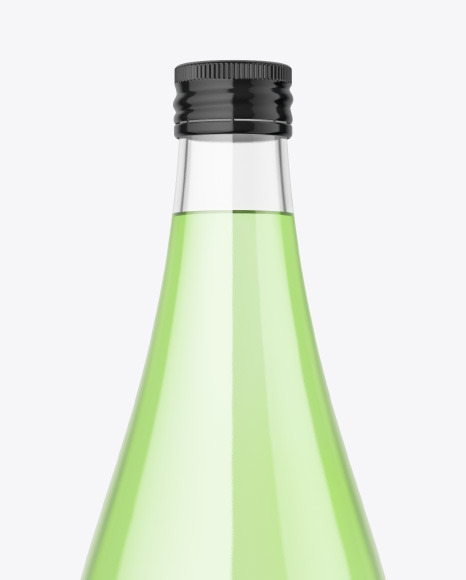 Clear Glass Bottle w  Color Liquid Mockup PSD #2