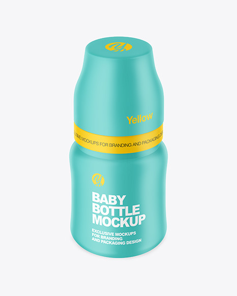 Matte Baby Bottle Mockup PSD #2